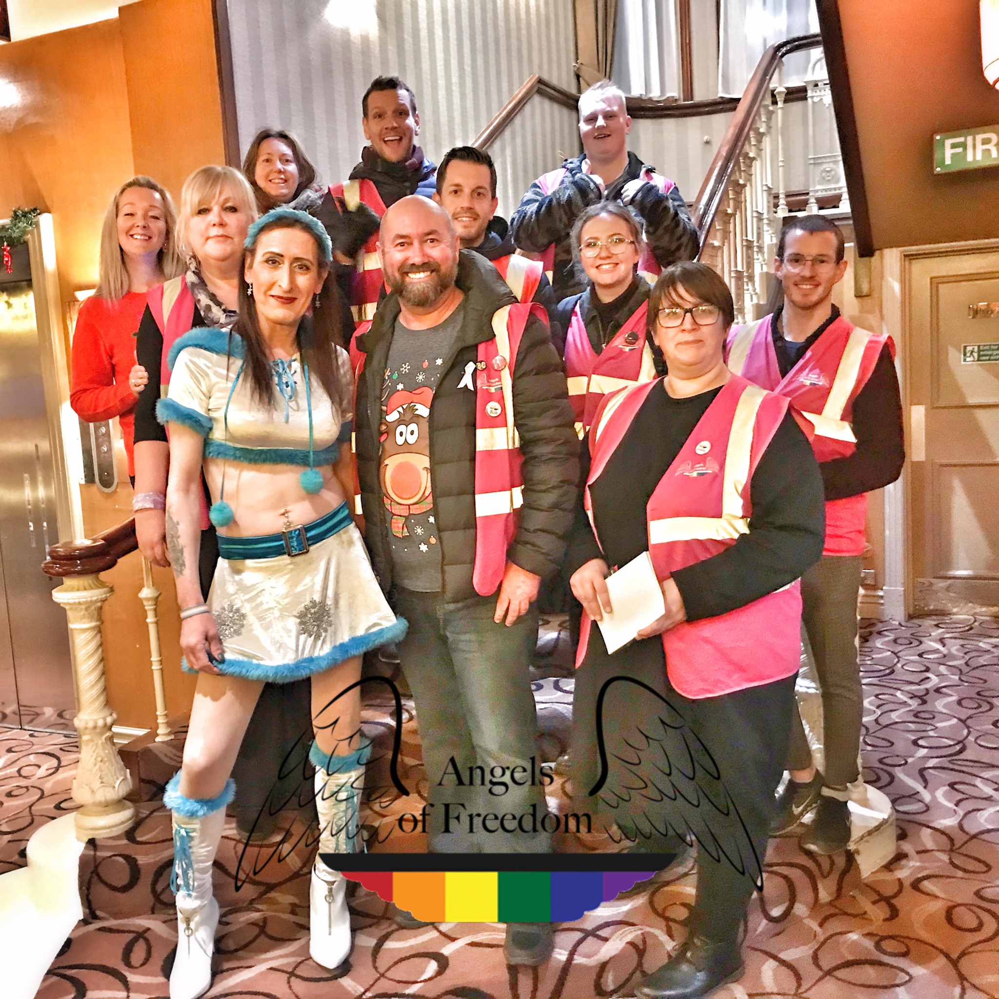 Janie with Rob Wilson and the Angels of Freedom at the Cosmopolitan, 2019