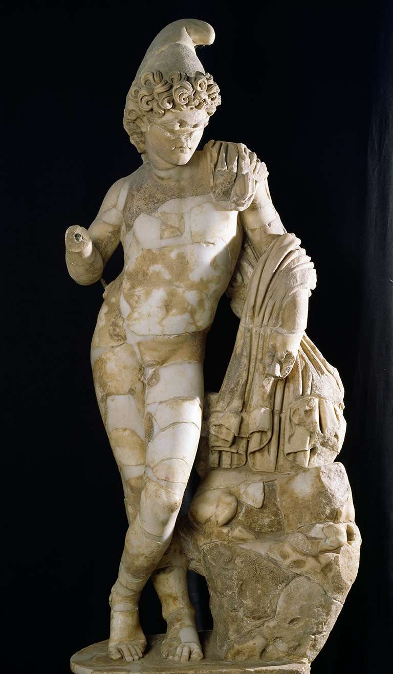 Marble statue of Attis, Spain