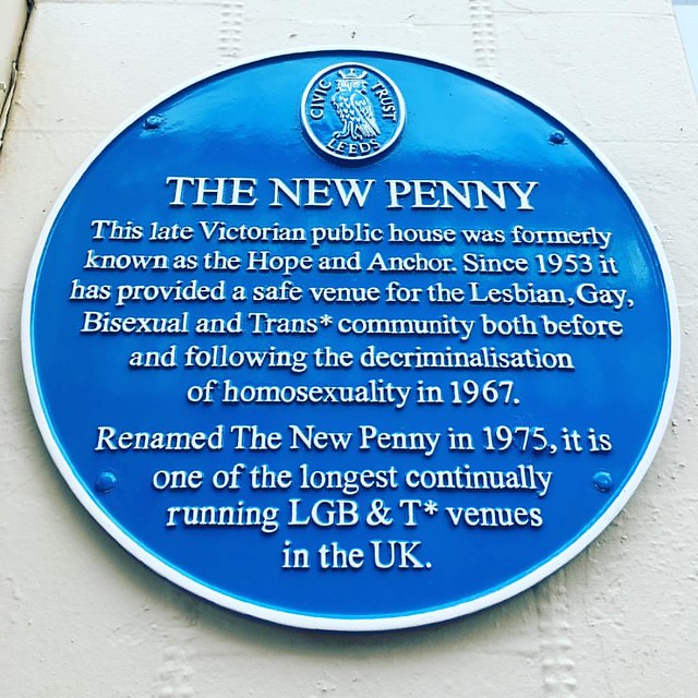 Leeds Civic Trust blue plaque, The New Penny