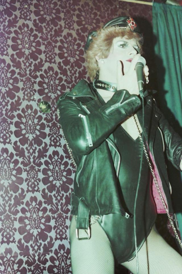 Adrella performing at the New Penny, 1980s